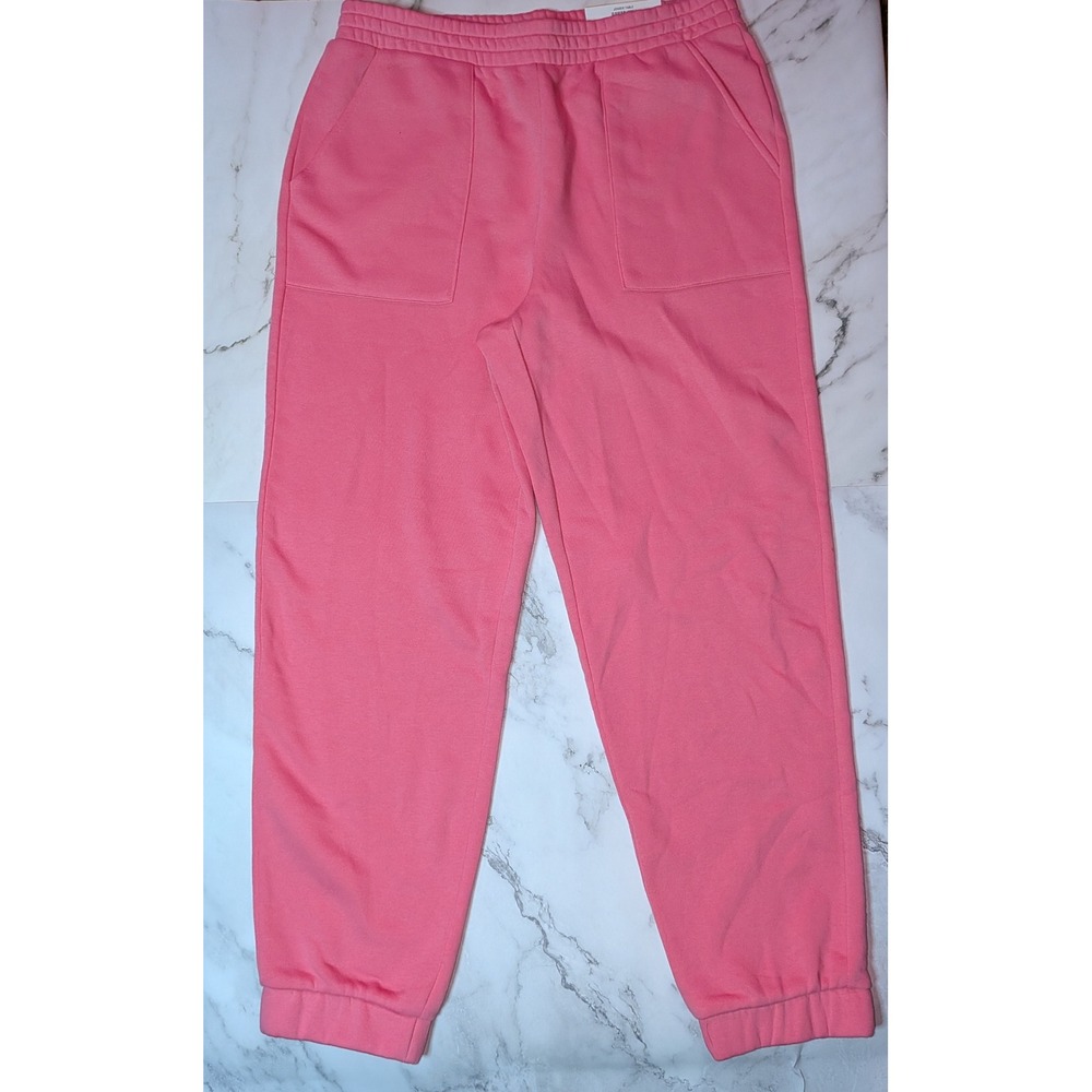 On‎ 34th Womens Jogger Sweatpants Strawberry Ice Pink Fleece Pockets Size M NEW